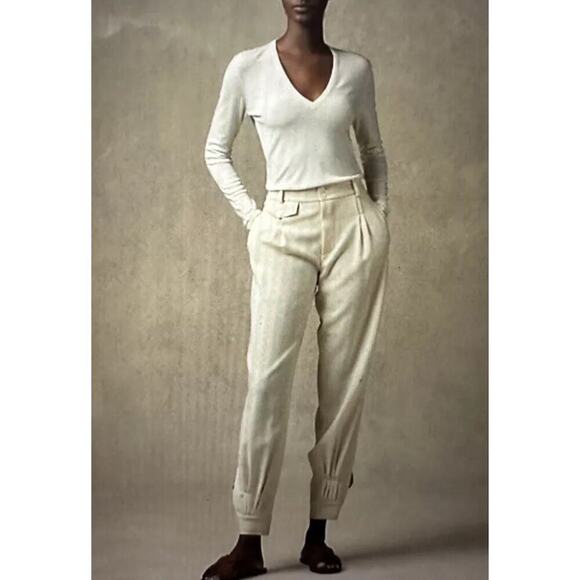 Ralph Lauren Collection Pants - Ralph Lauren Collection Purple Label Cecillia Wool Silk Crepe Pants Trousers NWT
